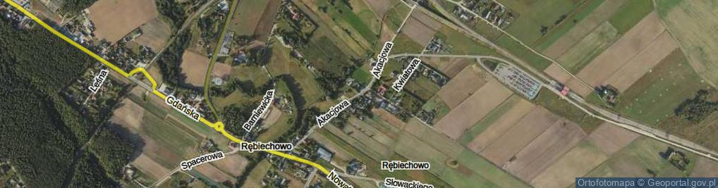 Zdjęcie satelitarne Akacjowa ul.