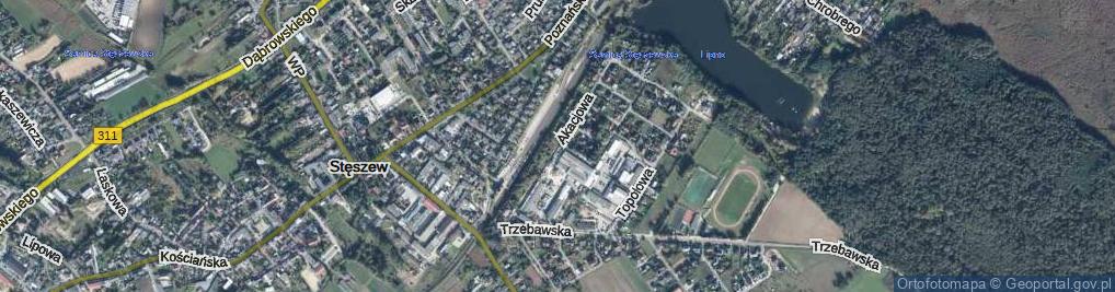 Zdjęcie satelitarne Akacjowa ul.