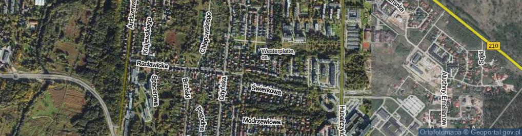 Zdjęcie satelitarne Akacjowa ul.