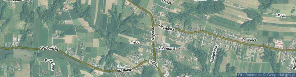 Zdjęcie satelitarne Akacjowa ul.