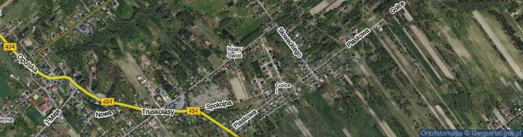 Zdjęcie satelitarne Akacjowa ul.