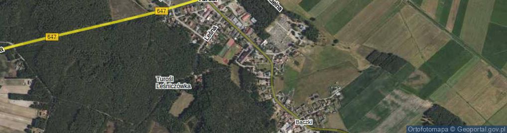 Zdjęcie satelitarne Akacjowa ul.