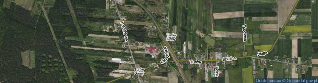 Zdjęcie satelitarne Akacjowa ul.