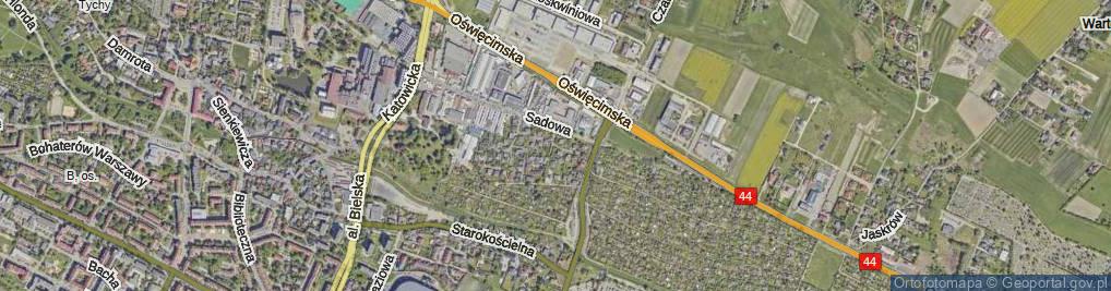 Zdjęcie satelitarne Akacjowa ul.