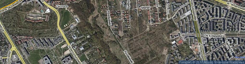 Zdjęcie satelitarne Aksamitki ul.
