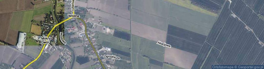 Zdjęcie satelitarne Akacjowa ul.