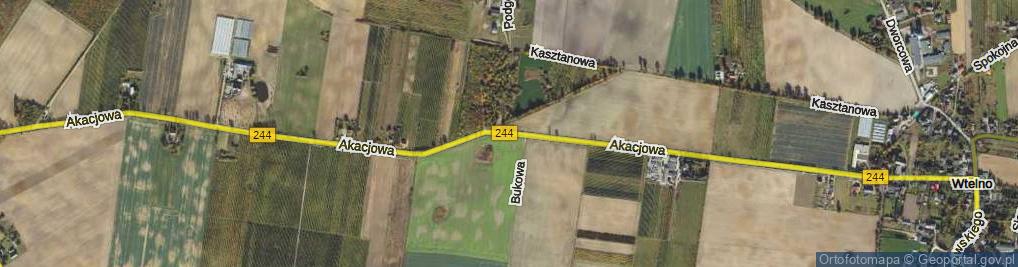 Zdjęcie satelitarne Akacjowa ul.