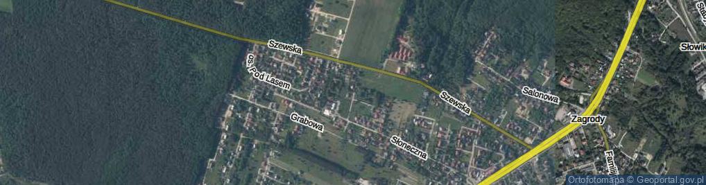 Zdjęcie satelitarne Akacjowa ul.