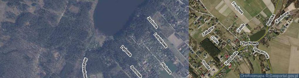 Zdjęcie satelitarne Akacjowa ul.