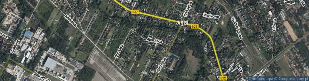 Zdjęcie satelitarne Akacjowa ul.