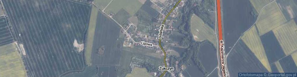 Zdjęcie satelitarne Akacjowa ul.