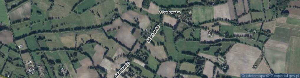 Zdjęcie satelitarne Albertowsko ul.