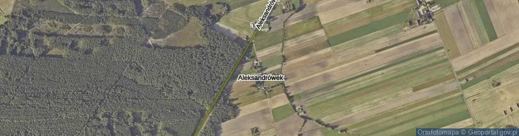 Zdjęcie satelitarne Aleksandrówek ul.