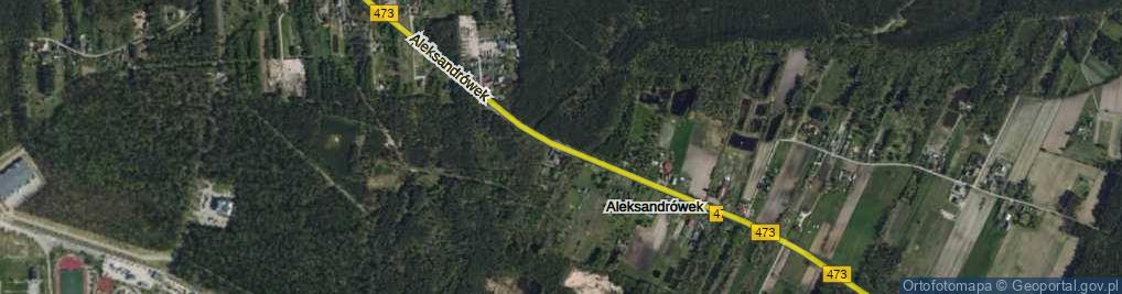 Zdjęcie satelitarne Aleksandrówek ul.