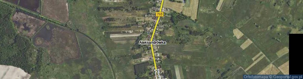 Zdjęcie satelitarne Aleksandrówka ul.