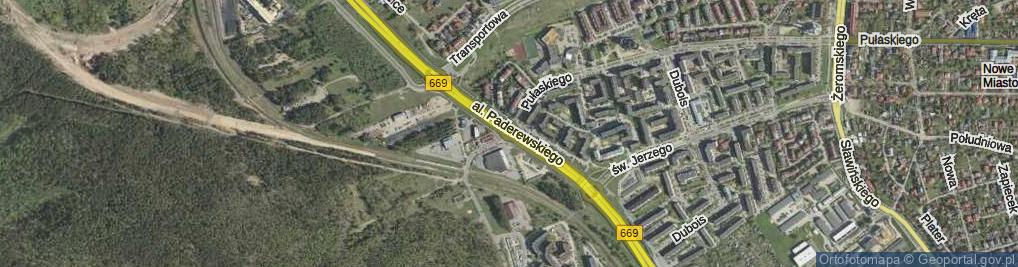 Zdjęcie satelitarne Aleja Paderewskiego Ignacego Jana al.