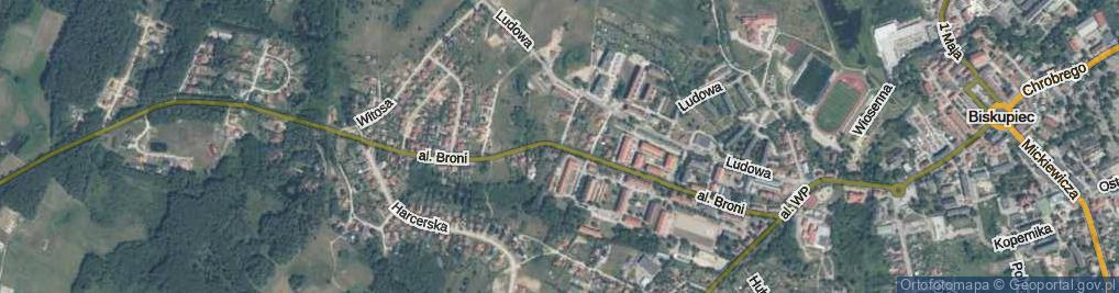 Zdjęcie satelitarne Aleja Broni al.