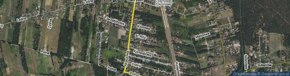 Zdjęcie satelitarne Aleja Róż al.