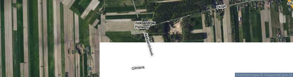 Zdjęcie satelitarne Aleksandrówek ul.
