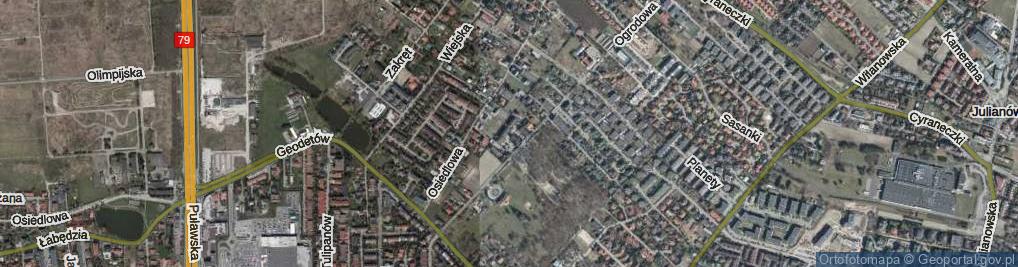 Zdjęcie satelitarne Aleja Bzów al.