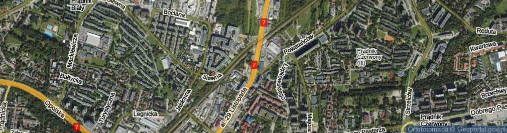 Zdjęcie satelitarne Aleja 29 Listopada al.