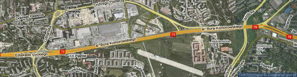 Zdjęcie satelitarne Aleja Bora-Komorowskiego Tadeusza, gen. al.