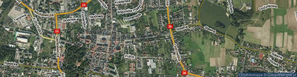 Zdjęcie satelitarne Aleja Powstańców Wielkopolskich al.