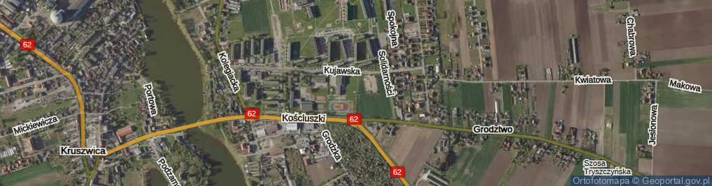 Zdjęcie satelitarne Aleja Honorowych Dawców Krwi al.