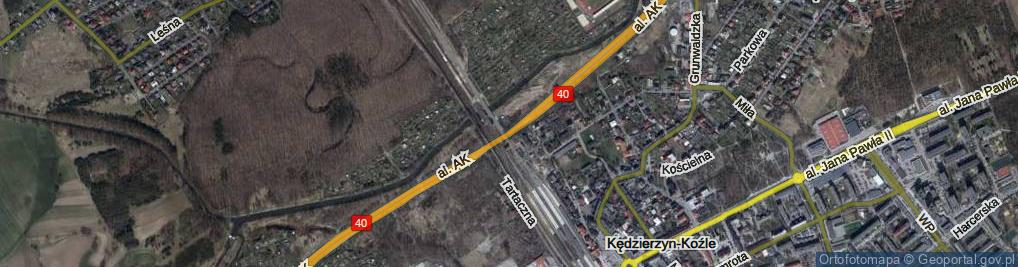 Zdjęcie satelitarne Aleja Armii Krajowej al.