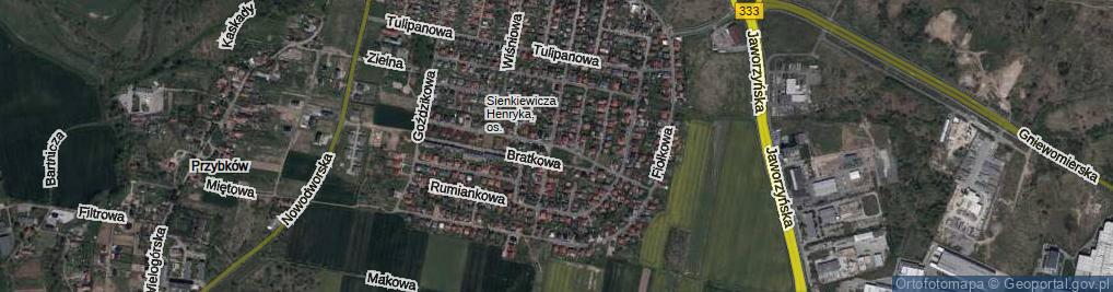 Zdjęcie satelitarne Aleja Czerwonych Maków al.