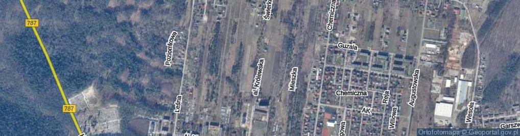 Zdjęcie satelitarne Aleja Królewska al.