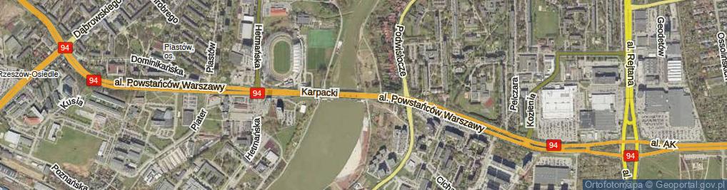 Zdjęcie satelitarne Aleja Powstańców Warszawy al.