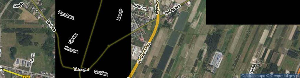 Zdjęcie satelitarne Aleja Krakowska al.