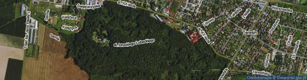Zdjęcie satelitarne Aleja Druckiego-Lubeckiego, ks. al.