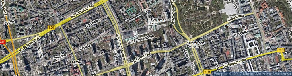 Zdjęcie satelitarne Aleja Drzewieckiego Piotra al.