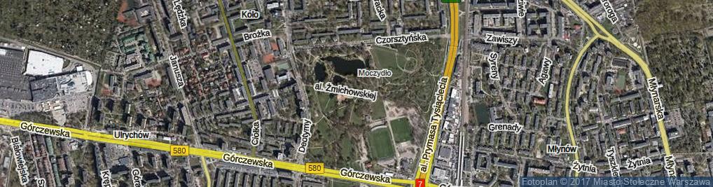 Zdjęcie satelitarne Aleja Żmichowskiej Narcyzy al.