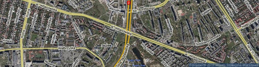 Zdjęcie satelitarne Aleja Wilanowska al.