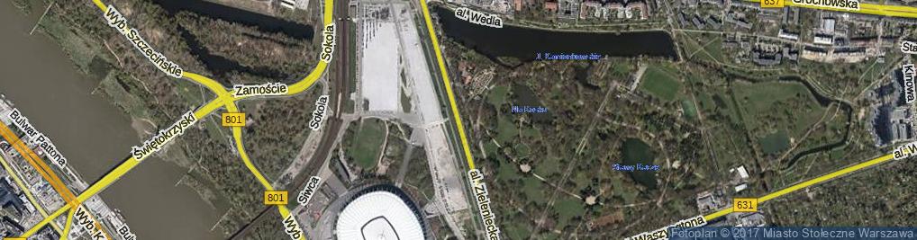 Zdjęcie satelitarne Aleja Zieleniecka al.