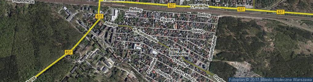 Zdjęcie satelitarne Aleja Komandosów al.