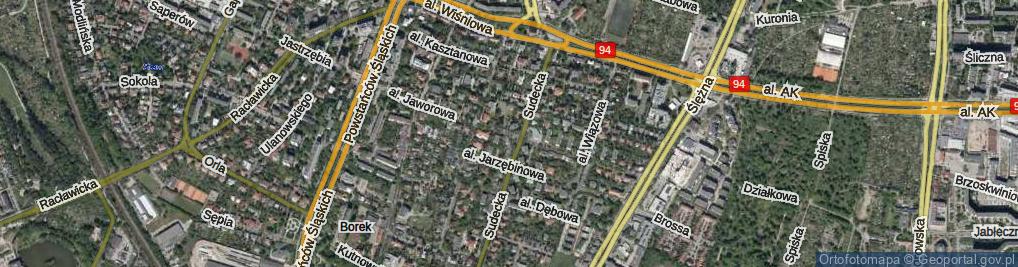 Zdjęcie satelitarne Aleja Jaworowa al.