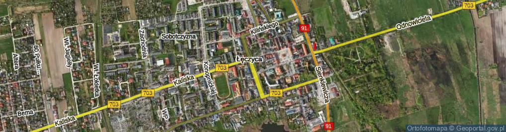 Zdjęcie satelitarne Aleja Jana Pawła II al.