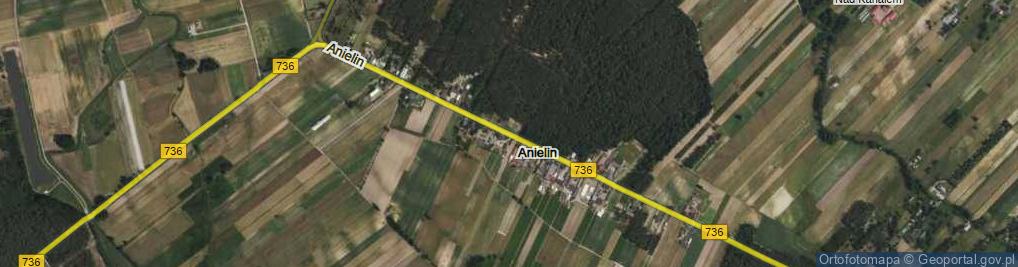 Zdjęcie satelitarne Anielin ul.