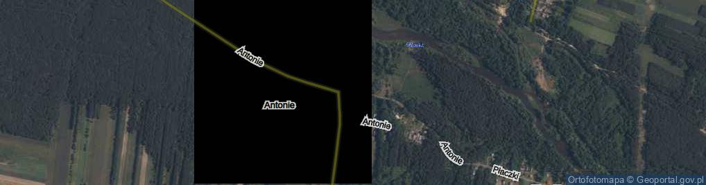 Zdjęcie satelitarne Antonie ul.