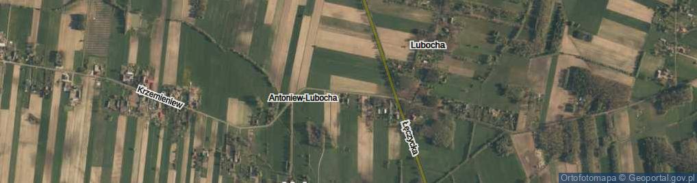 Zdjęcie satelitarne Antoniew-Lubocha ul.