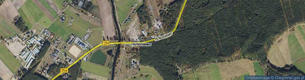Zdjęcie satelitarne Antoniewo ul.