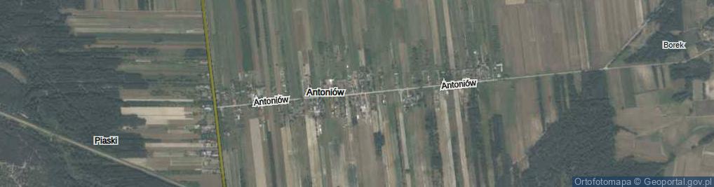 Zdjęcie satelitarne Antoniów ul.