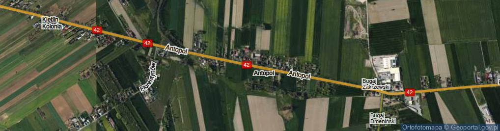 Zdjęcie satelitarne Antopol ul.