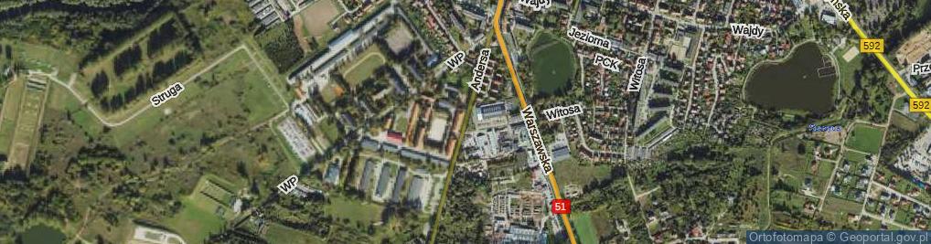 Zdjęcie satelitarne Andersa Władysława, gen. ul.