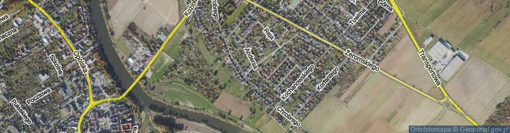 Zdjęcie satelitarne Andersa Władysława, gen. ul.