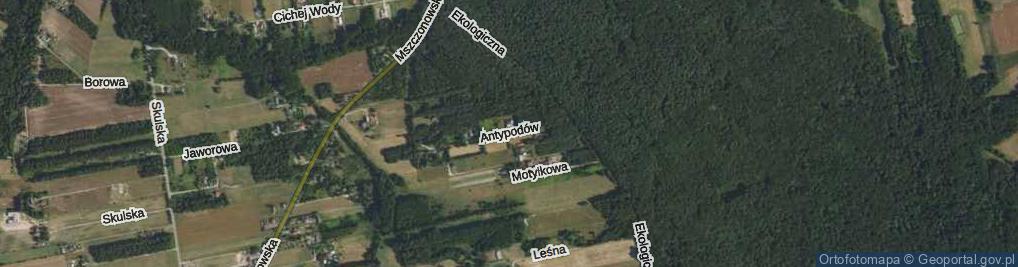 Zdjęcie satelitarne Antypodów ul.